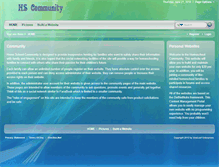 Tablet Screenshot of hscommunity.org